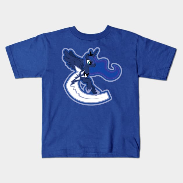 Princess Luna (Canucks) Kids T-Shirt by euryoky